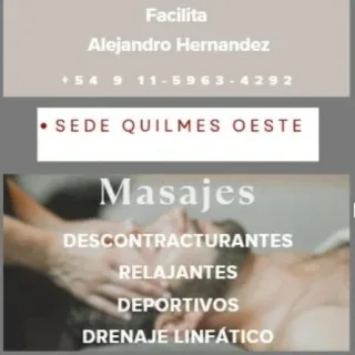 Masajes relajantes, descontracturantes, Deportivo, drenaje linfático