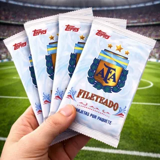 Cartas Argentina Fileteado Mundial 2026 Pack x10 Sobres