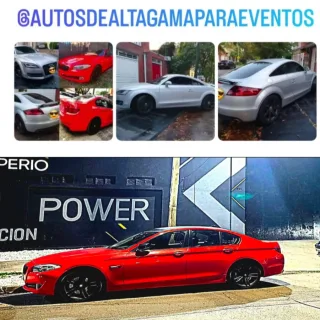 BMW Serie 5 con chófer  para diversos eventos, como cumpleaños de 15, casamientos, etc