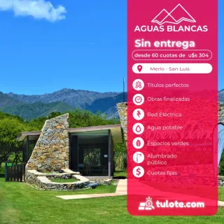 LOTEO PRIVADO EN MERLO SAN LUIS