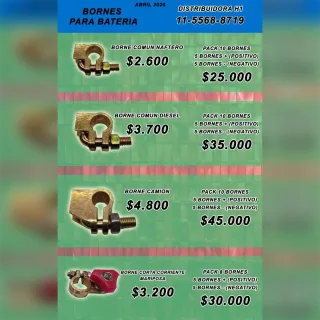 Bornes de batería
