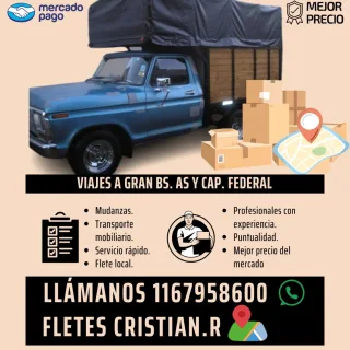 Mudanza, repartos, traslado mobiliario..!!! Caba y gran Buenos Aires
