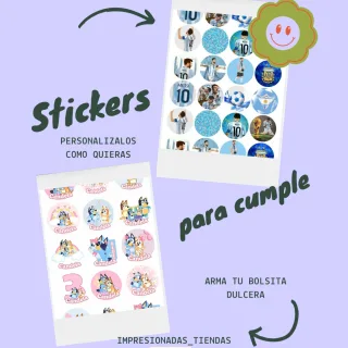 Stickers para cumpleaños