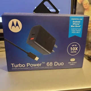 Cargador Motorola Turbo power 68W USB-C