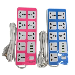 Alargue 8t 220v 3usb 1tc 808u