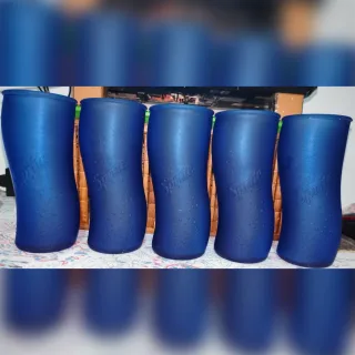 Vasos Azul Cobalto Marca Sprite Originales.
