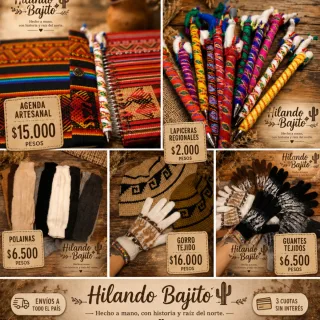 Guantes de lana de llama