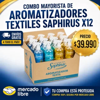 📦 Pack x12 Saphirus Textiles Originales | Envío Gratis por Mercado Libre 🚚✨