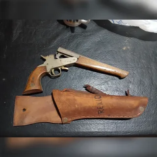 PISTOLON REXIO, CON FUNDA DE CUERO