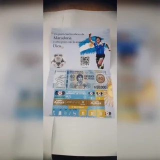 Reimpresión entrada Gol del Siglo - 40 años