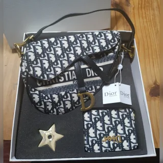 Cartera Christian Dior kit bandolera y tarjetero