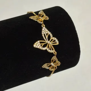 Pulsera dorada ajustable