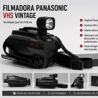 Filmadora Panasonic VHS Vintage Original Retro Colección Video Analógico