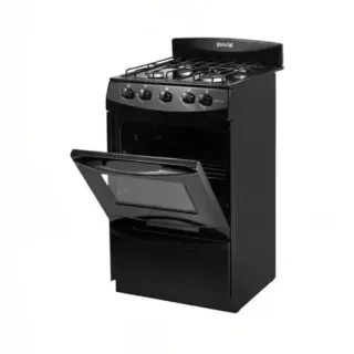 COCINA CANDOR S2 BLACK ESCORIAL GAS LICUADO O GAS NATURAL AUTOLIMPIANTE