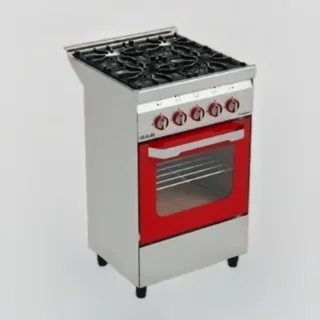 COCINA USMAN COMPACT ROJA 4 HORNALLAS