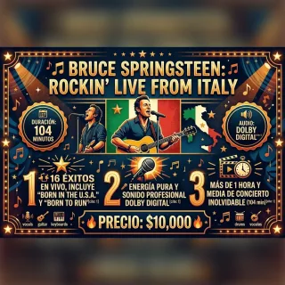 🎸 DVD BRUCE SPRINGSTEEN - ROCKIN' LIVE FROM ITALY 🎸