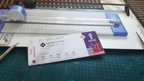 Entrada de la final Argentina Vs. Francia - Recuerdo